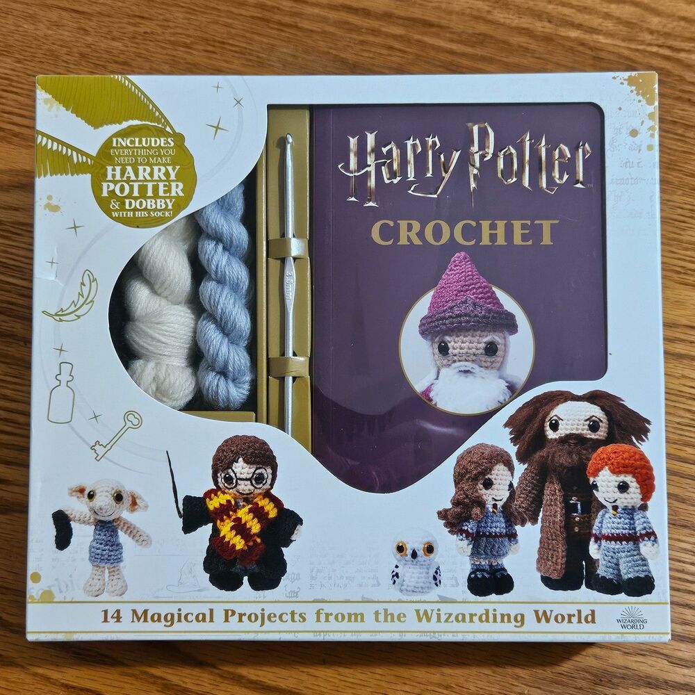 Harry Potter Crochet Kit NEW Everything Needed to Make Harry Potter & Dobby